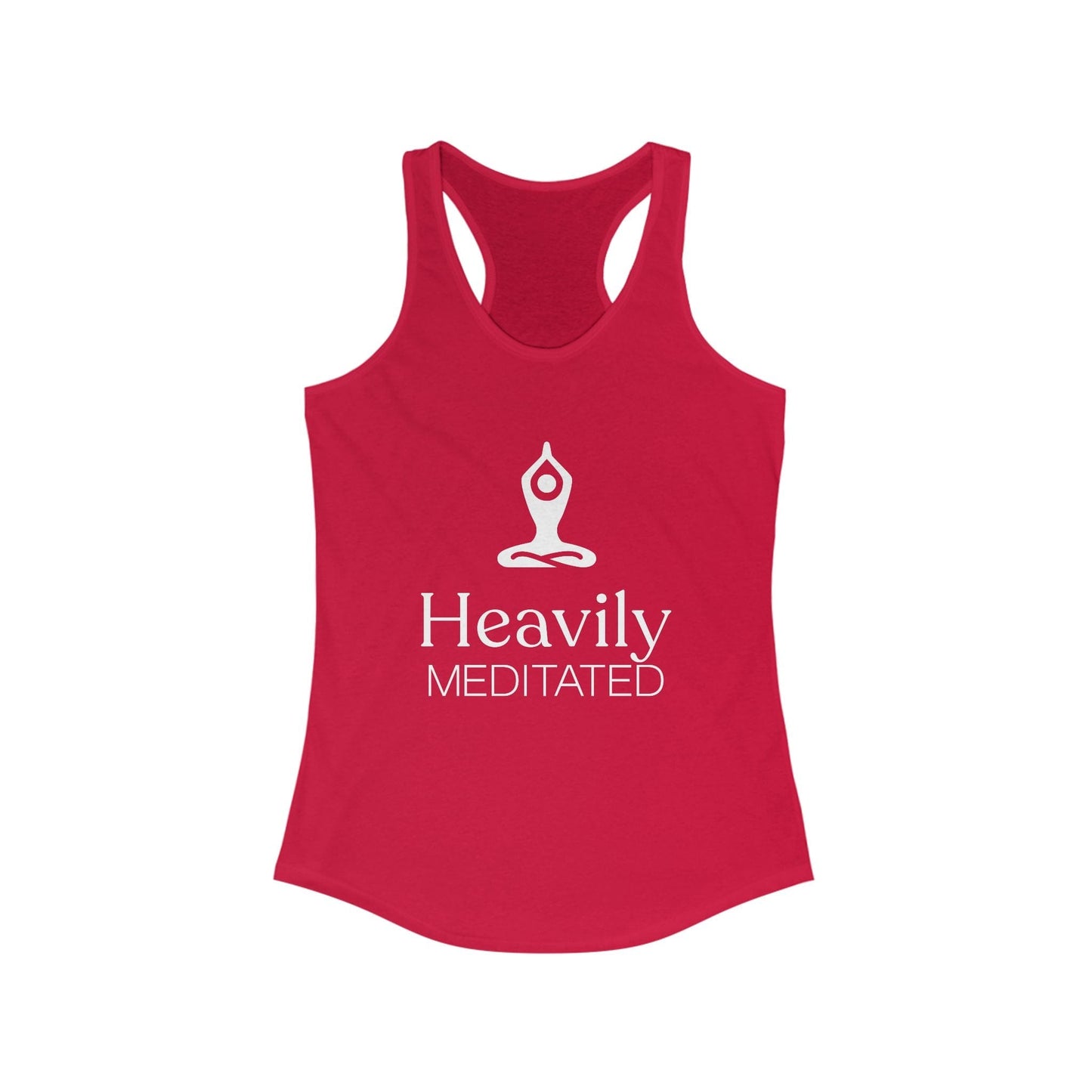 Yoga Tank - Heavily Meditated Women's Ideal Racerback Tank