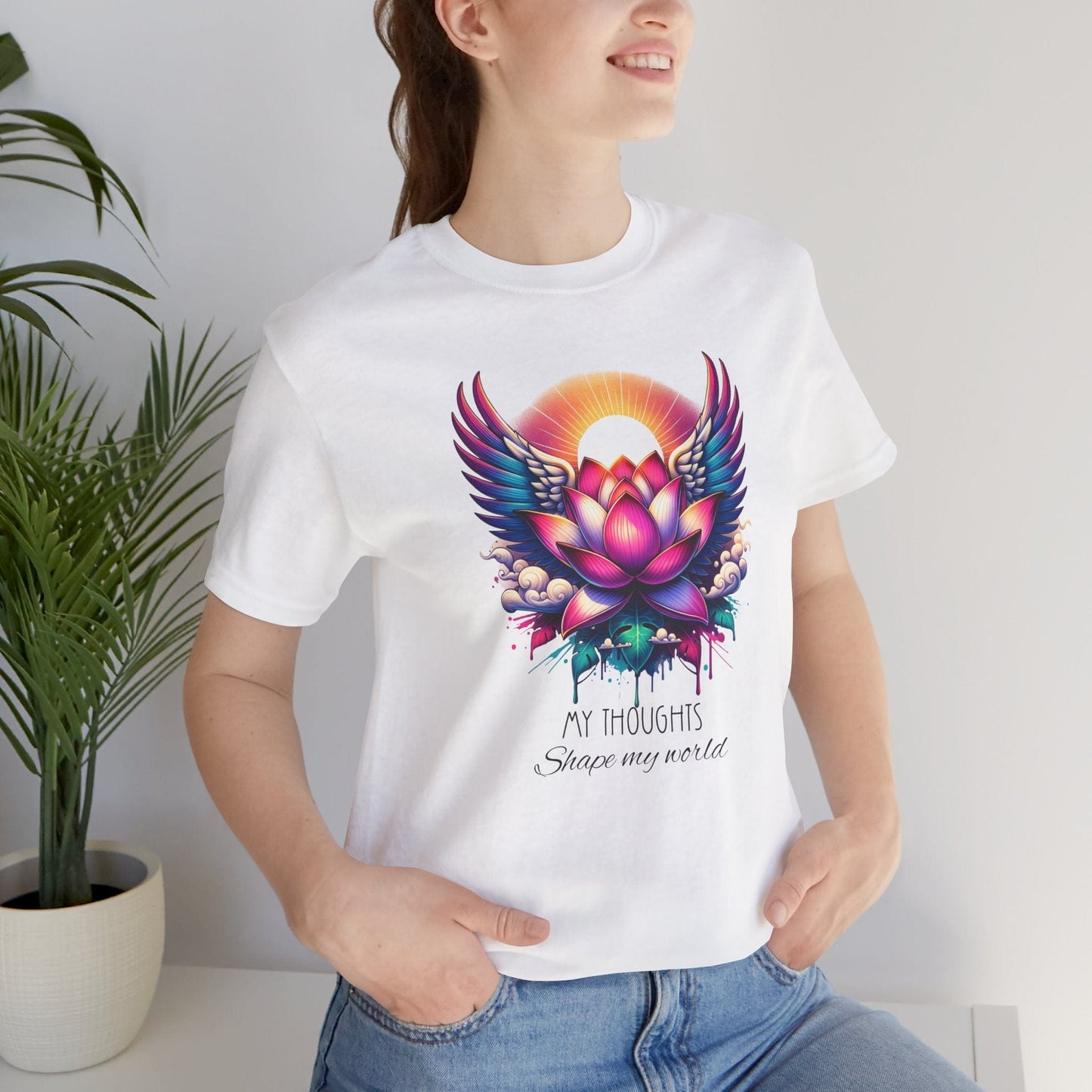 Inspirational Lotus Flower Unisex Jersey Tee