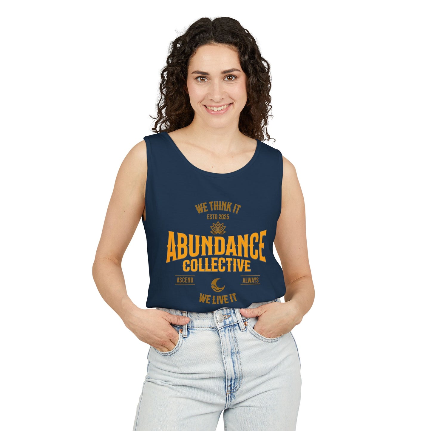 Unisex Abundance Collective Tank Top - We Think It, We Live It