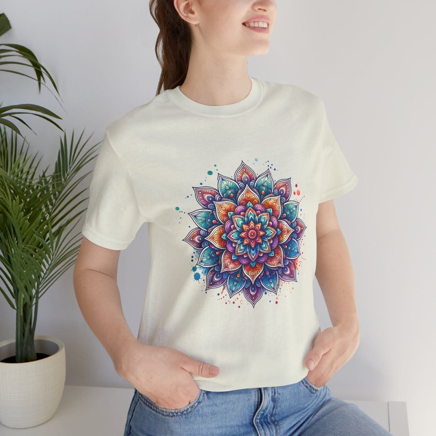 Colorful Mandala Unisex Tee | Vibrant & Peaceful Design