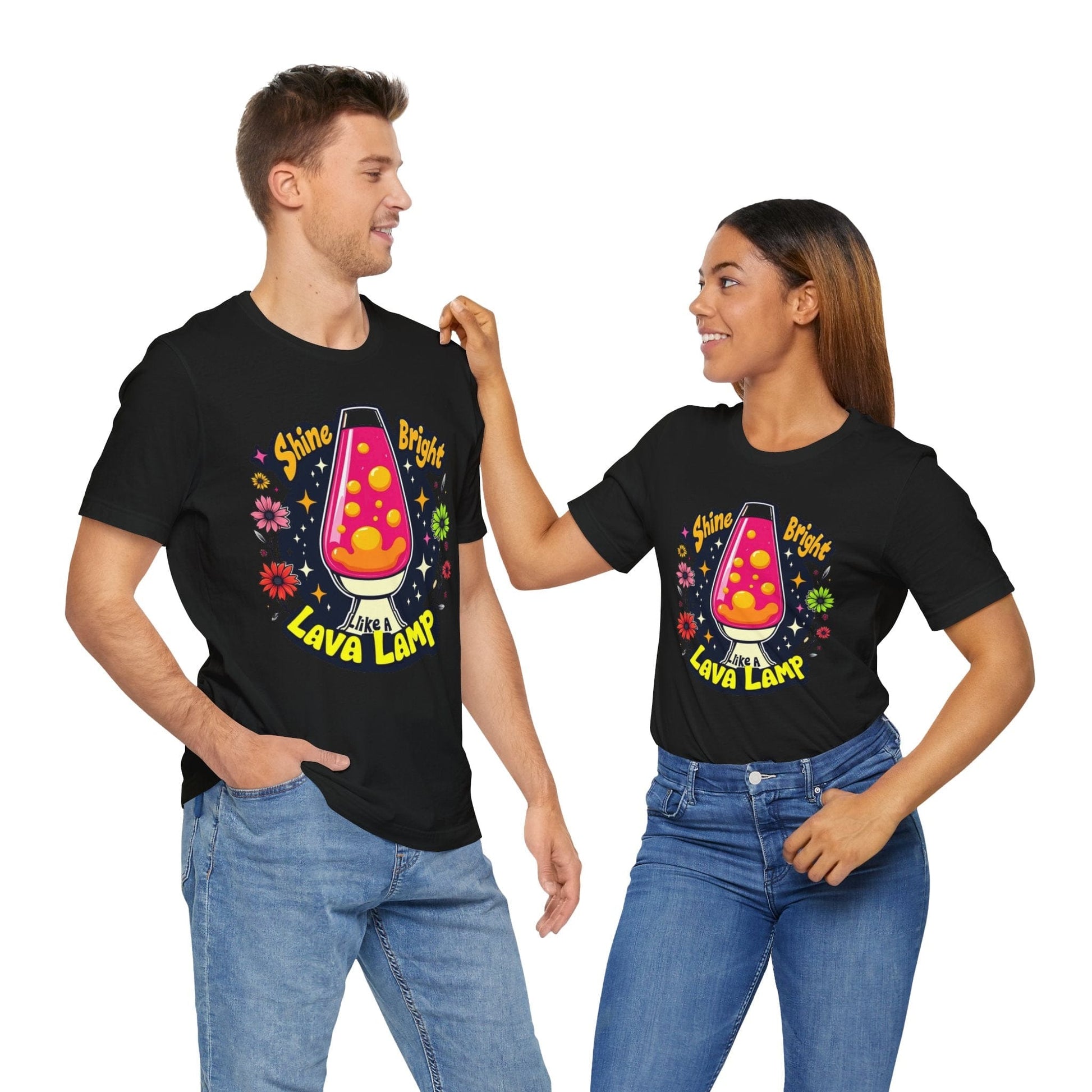Shine Bright Lava Lamp Unisex Tee | Retro & Vibrant Design