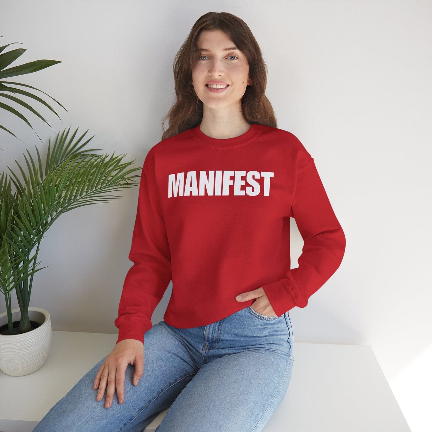 Manifest Unisex Heavy Blend™ Crewneck Sweatshirt - Motivational Apparel