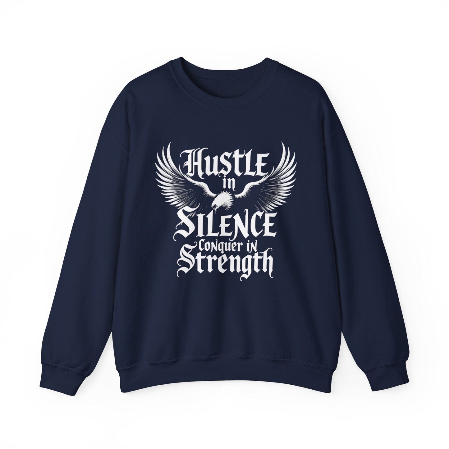 Inspirational Hustle Crewneck Sweatshirt | Motivational & Cozy

