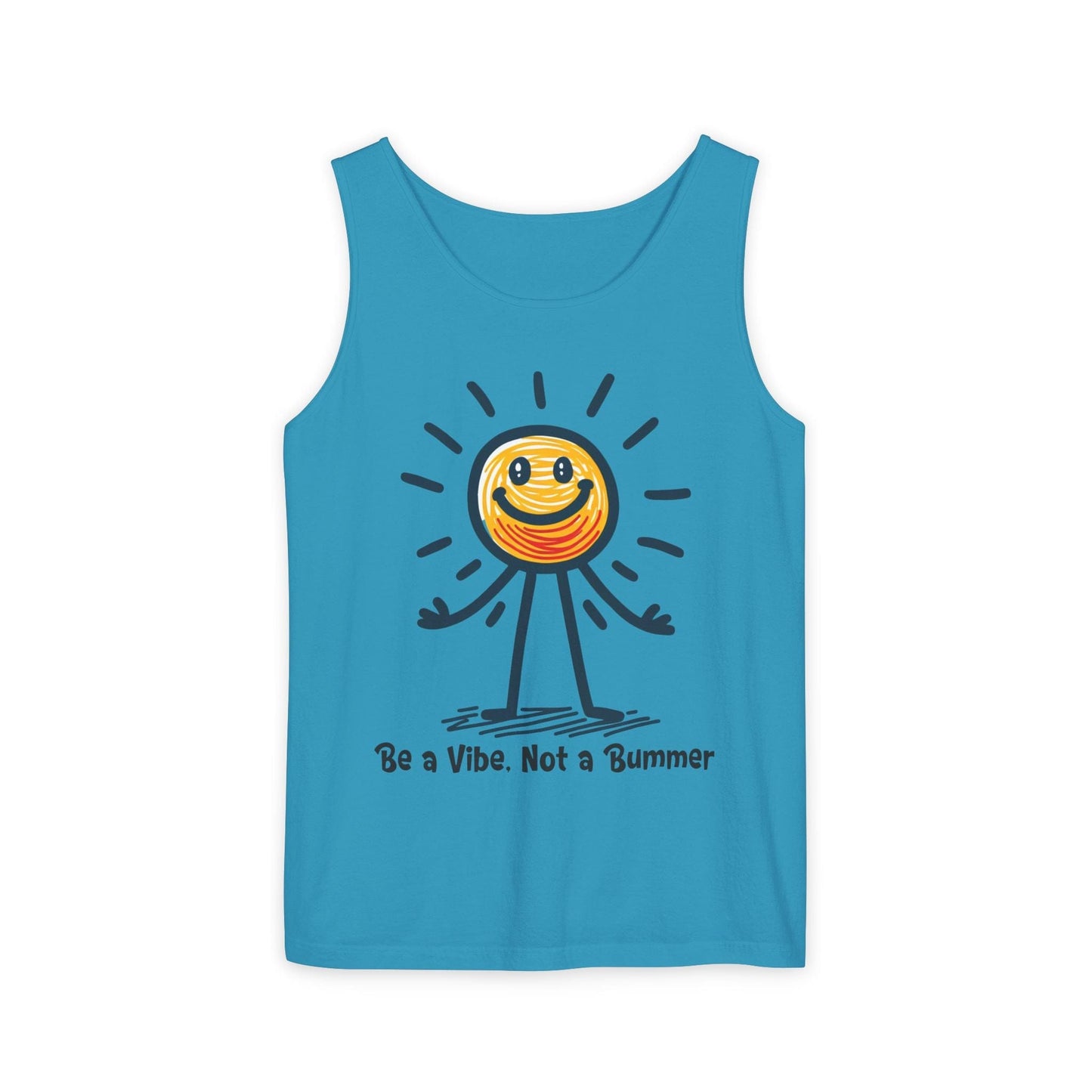 Tank Top Be a Vibe, Not a Bummer Stickman Humor Unisex