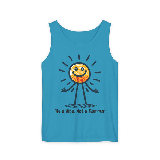 Tank Top Be a Vibe, Not a Bummer Stickman Humor Unisex