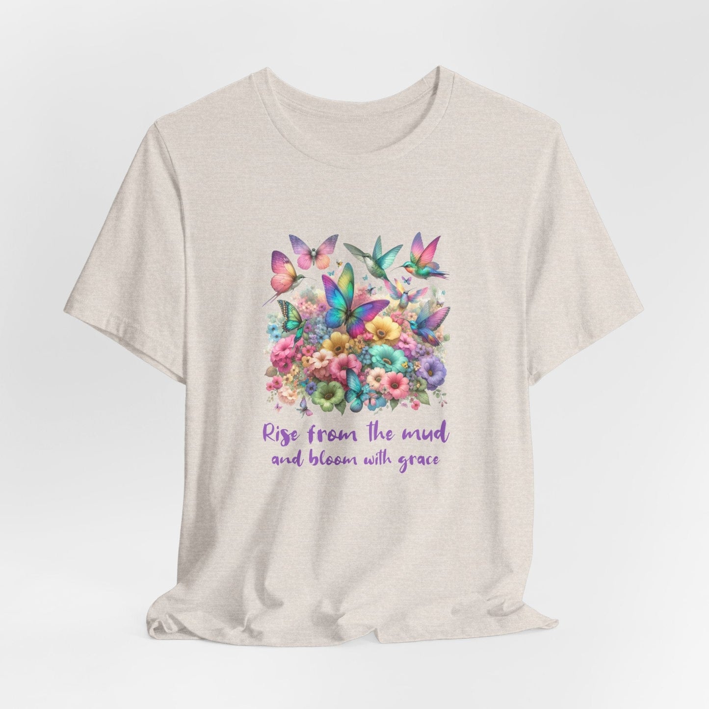 Rise from the Mud Butterfly Tee - Inspirational Unisex Jersey T-Shirt