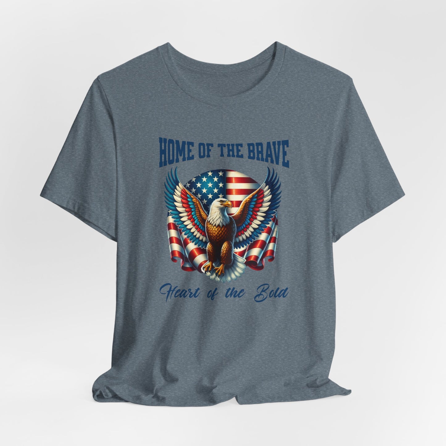 Home of the Brave Eagle Tee - Patriotic Unisex Short Sleeve Shirt