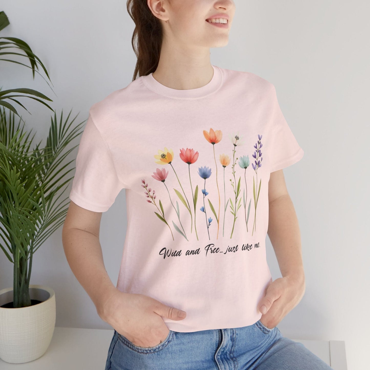 Wildflower Garden Unisex Tee - Floral Short Sleeve Shirt