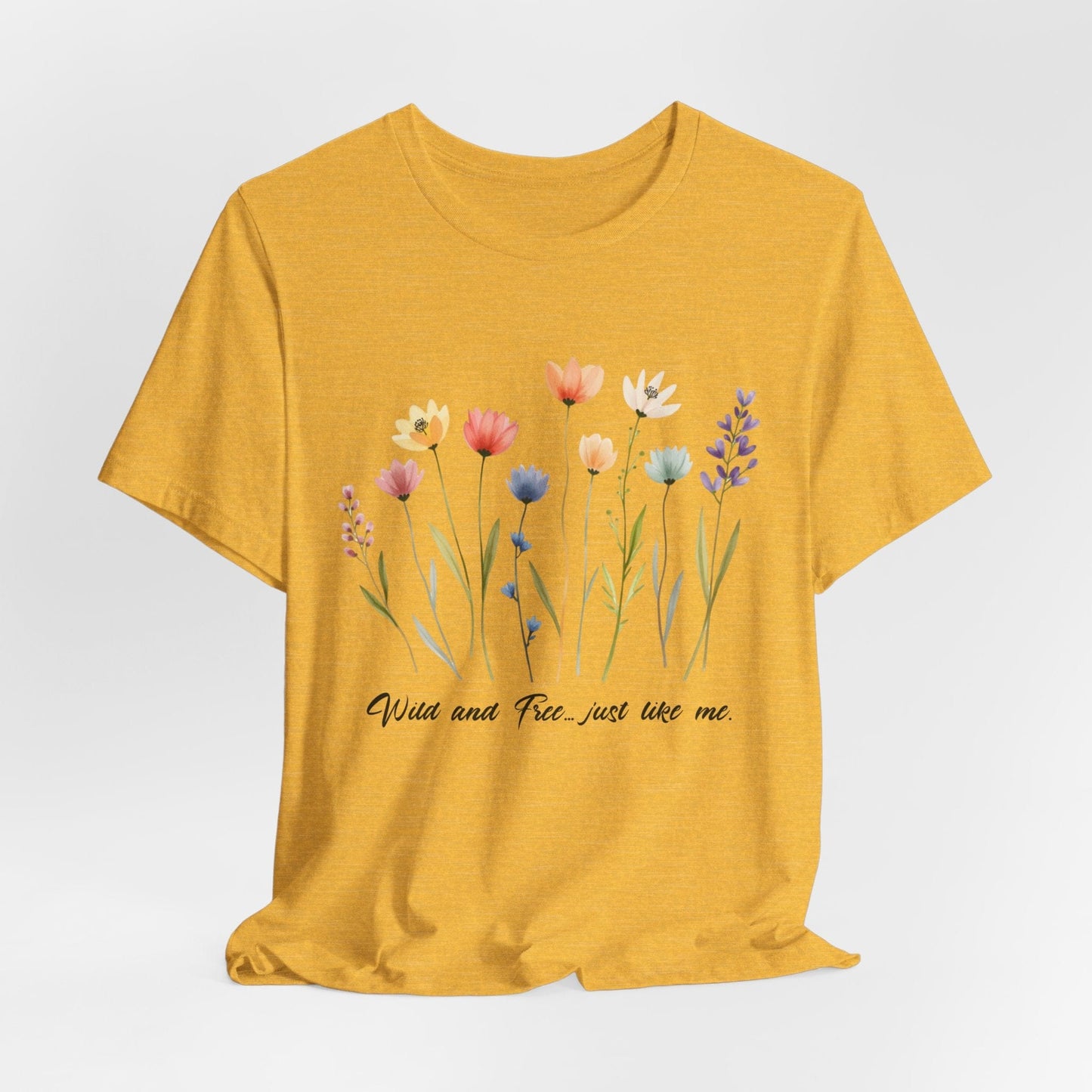 Wildflower Garden Unisex Tee - Floral Short Sleeve Shirt