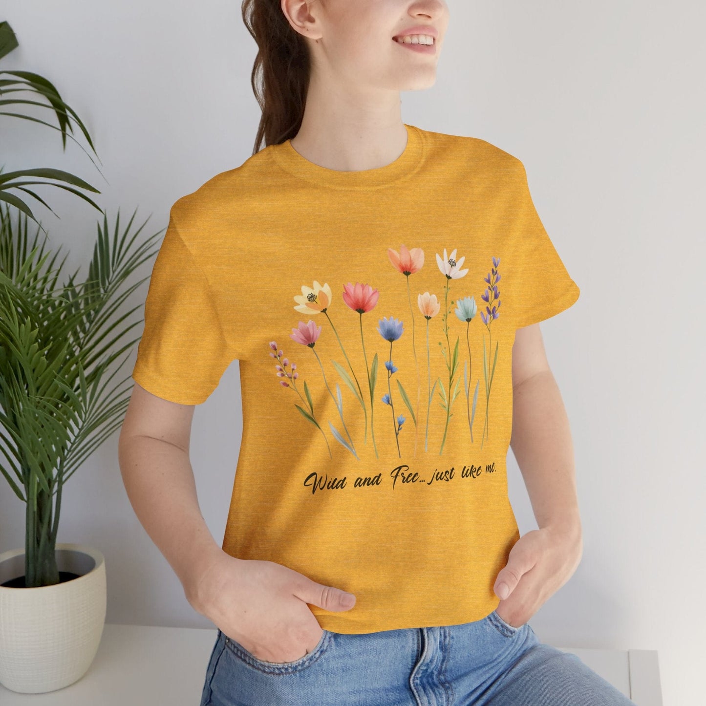 Wildflower Garden Unisex Tee - Floral Short Sleeve Shirt