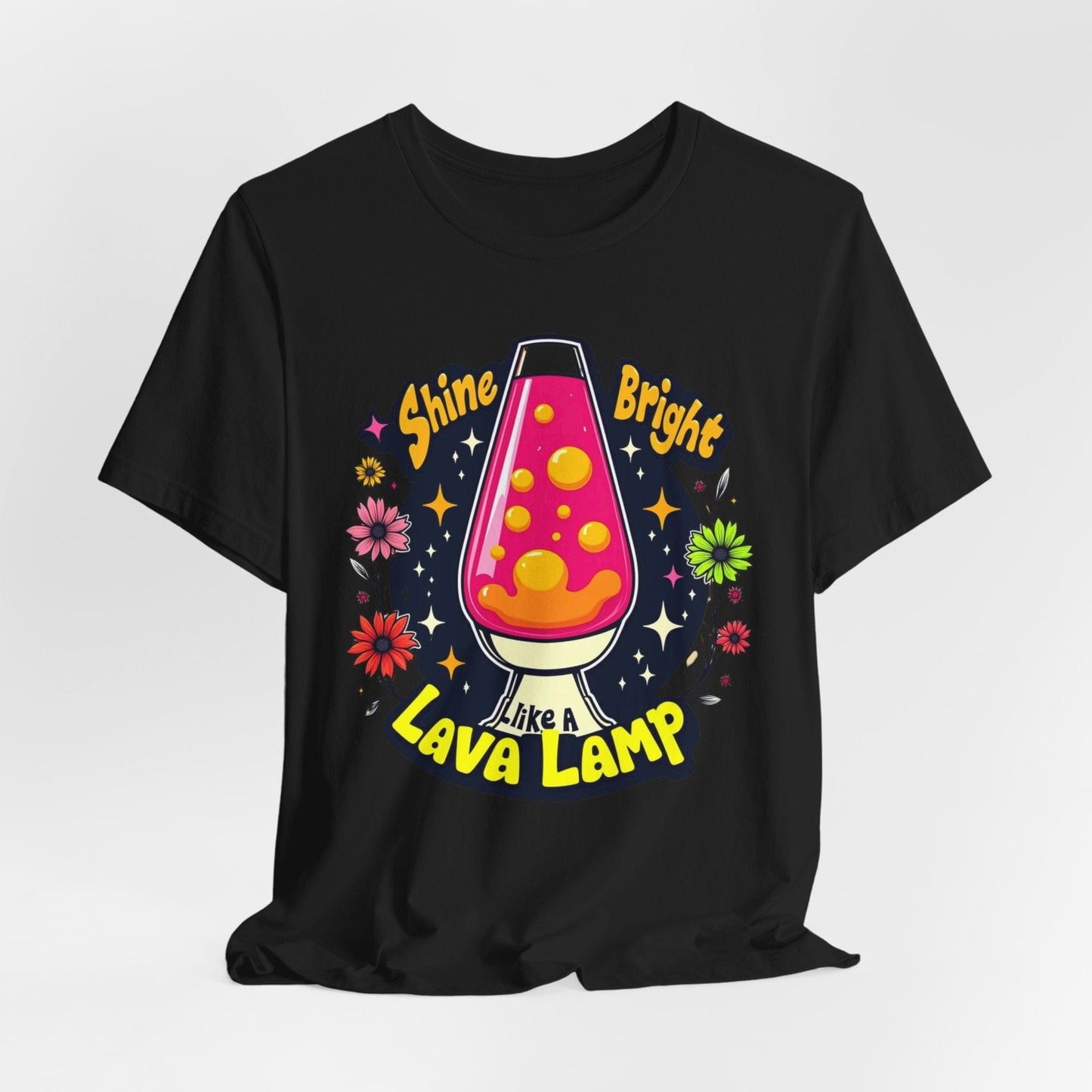 Shine Bright Lava Lamp Unisex Tee | Retro & Vibrant Design