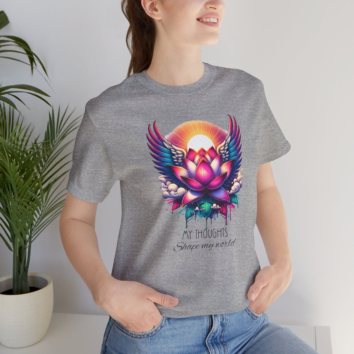 Inspirational Lotus Flower Unisex Jersey Tee