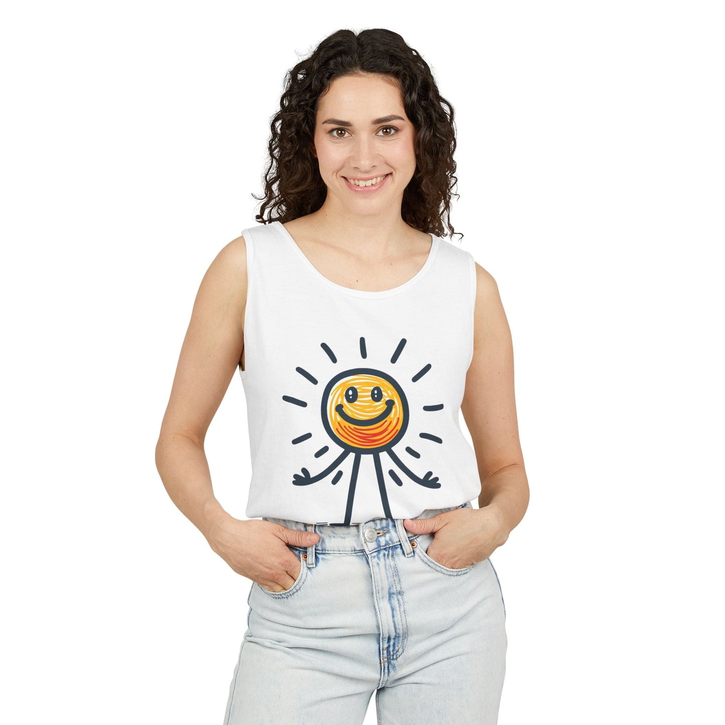 Tank Top Be a Vibe, Not a Bummer Stickman Humor Unisex