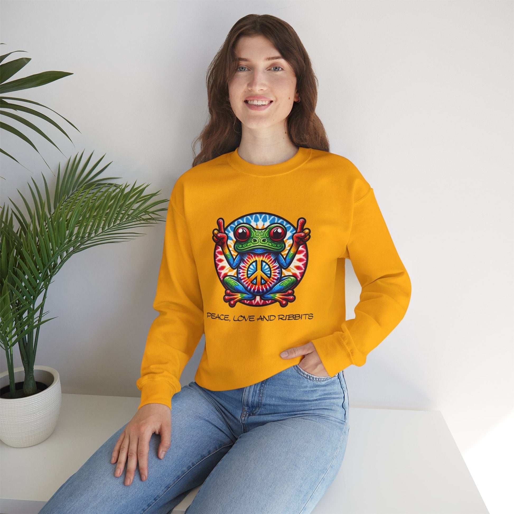 Peace, Love and Ribbits Sweatshirt | Fun & Comfortable Design