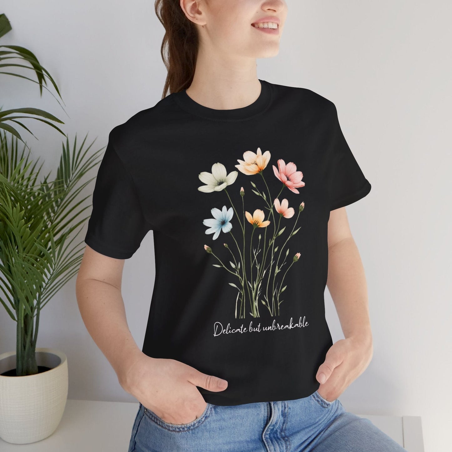 Floral Tee | Delicate but Unbreakable Design
