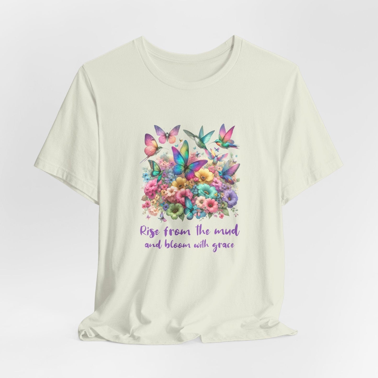 Rise from the Mud Butterfly Tee - Inspirational Unisex Jersey T-Shirt