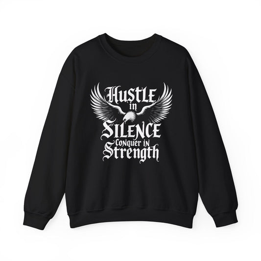 Inspirational Hustle Crewneck Sweatshirt | Motivational & Cozy

