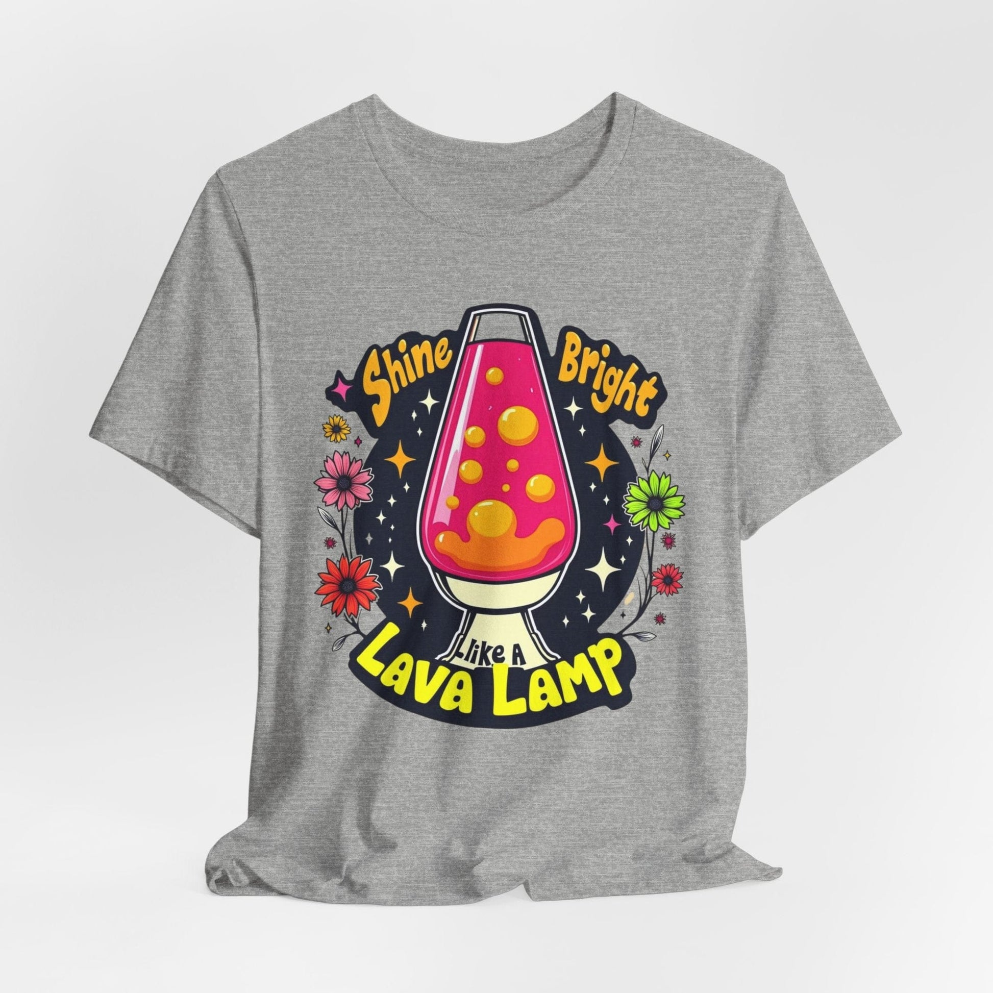 Shine Bright Lava Lamp Unisex Tee | Retro & Vibrant Design