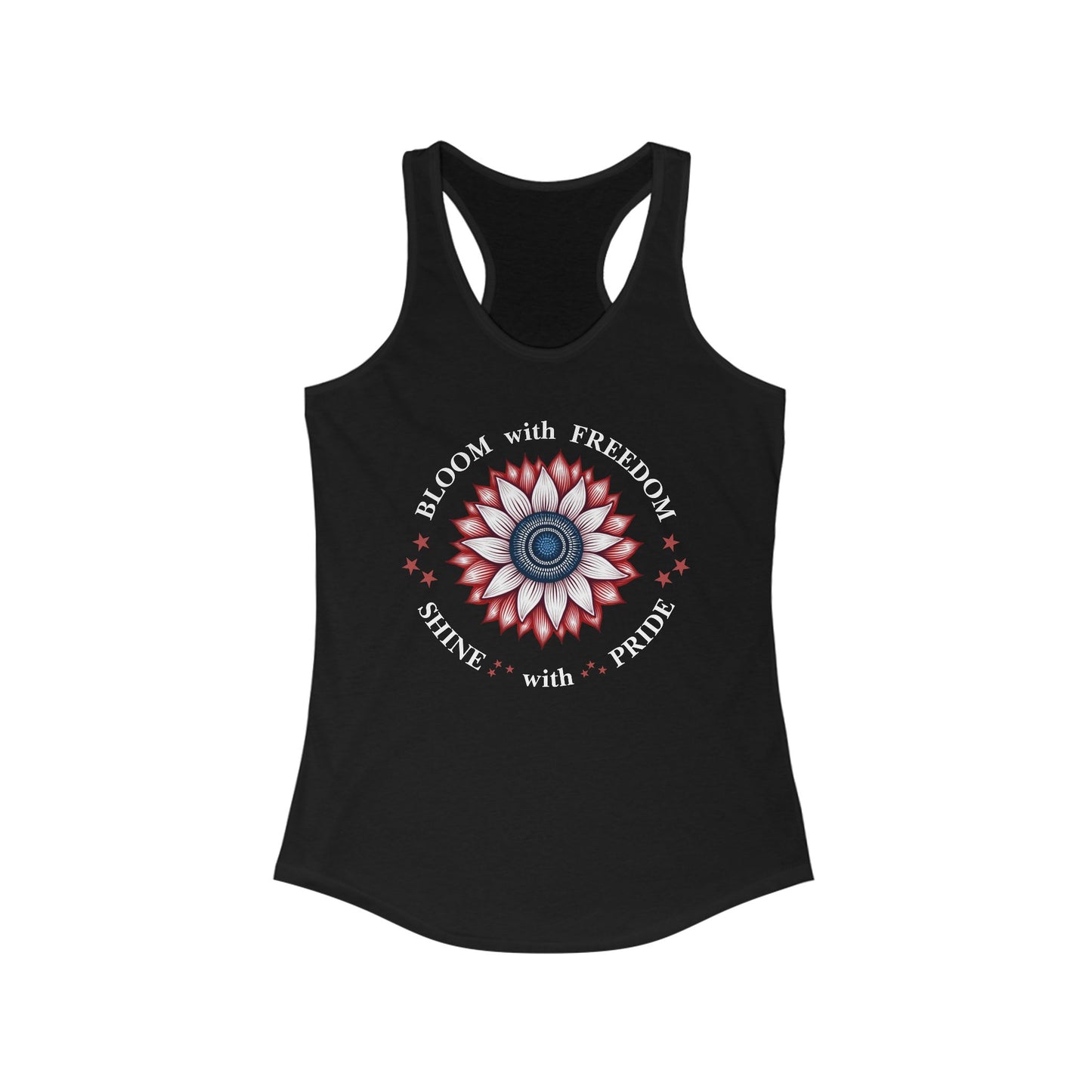 Bloom with Freedom Women's Racerback Tank Top